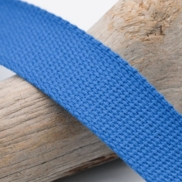 40mm Electric Blue Cotton Strap - Maison Klem